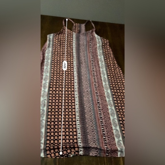 Rachel Zoe Racerback Mini Dress with Built in Bra Size Medium women’s boho Aztec - Picture 13 of 15